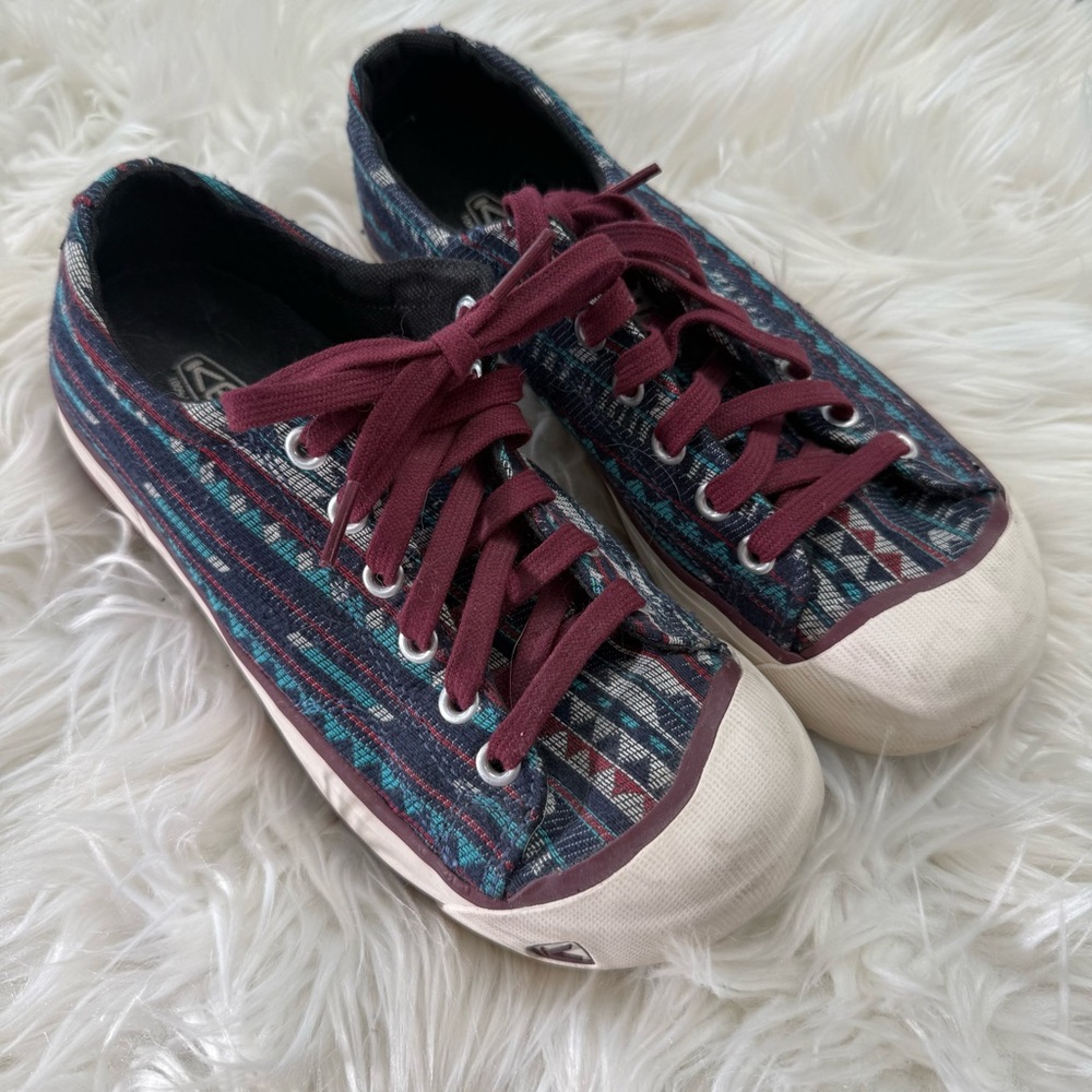 Keen Coronado II woven Canvas Vulcanized Aztec Shoes
